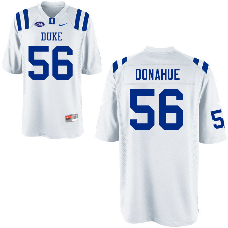 Men #56 Casey Donahue Duke Blue Devils College Football Jerseys Sale-White - Click Image to Close